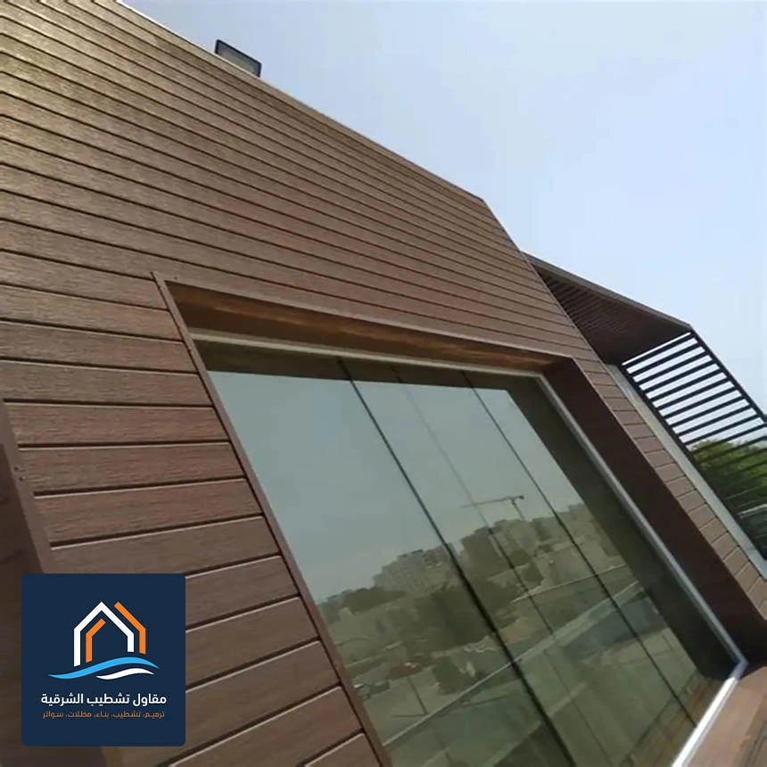 تكسيات خشب خارجية القطيف