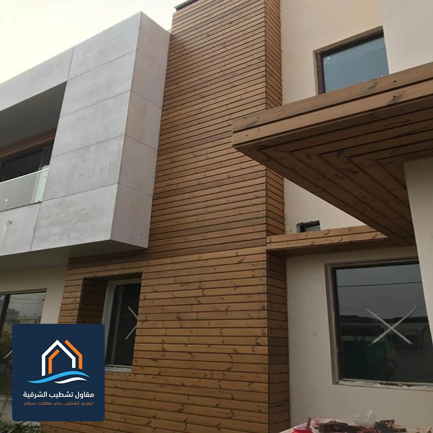 واجهات خشب للمنازل الجبيل