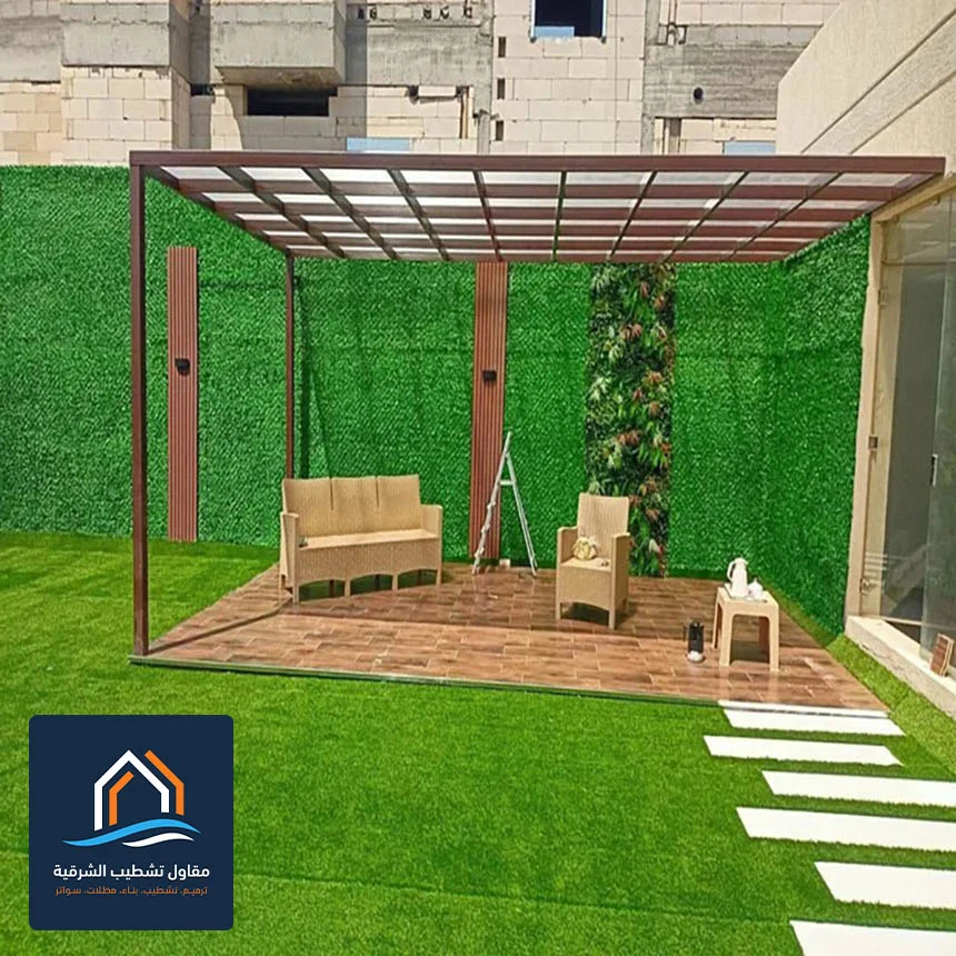 مظلات خشبية للحدائق بالخبر