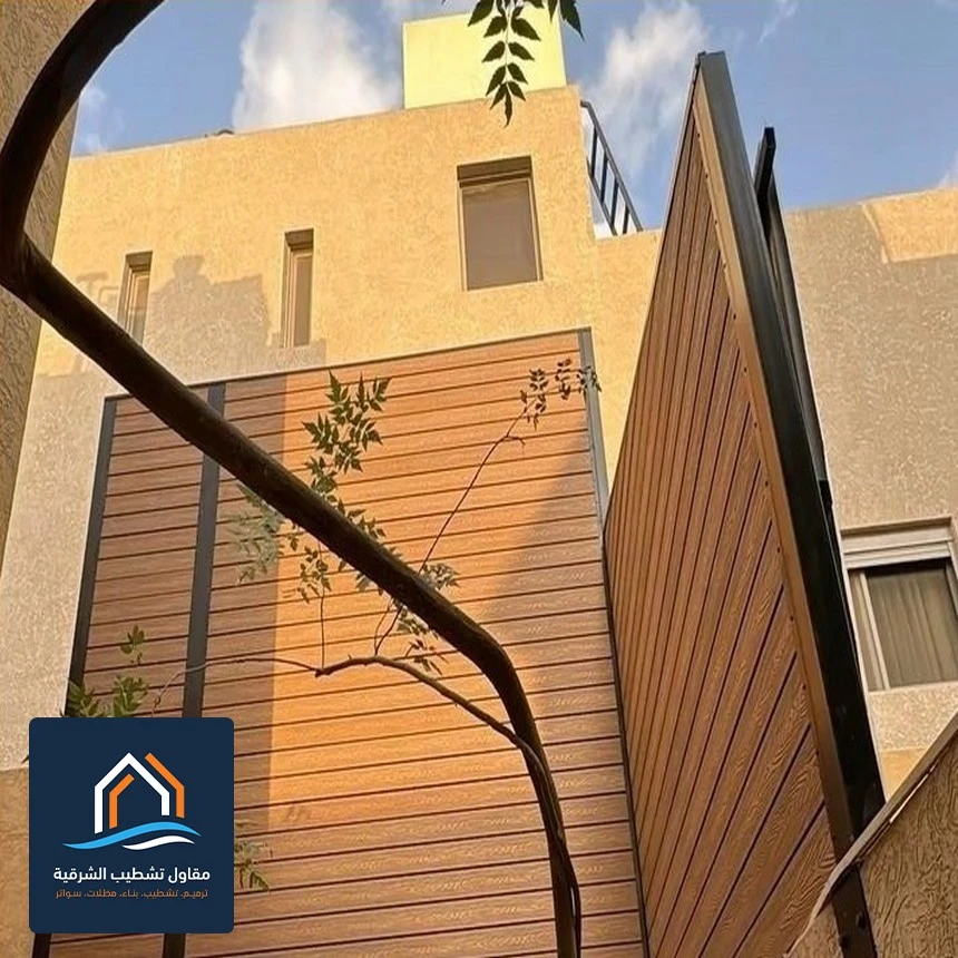 عمل سواتر خشبية الخبر