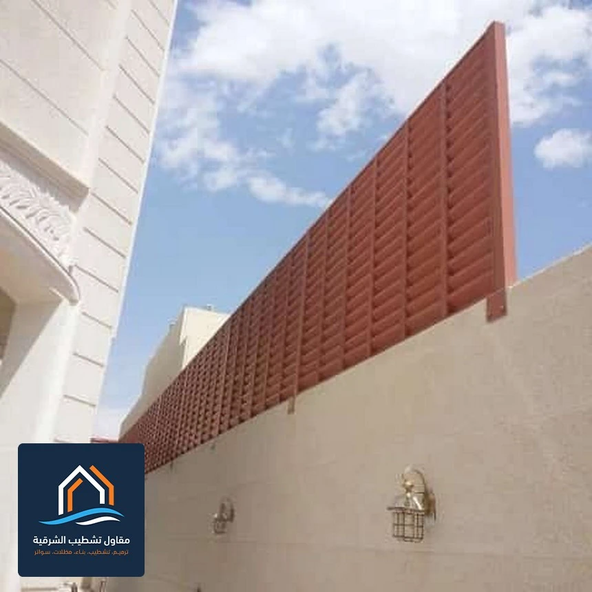 عمل سواتر خشبية الخبر